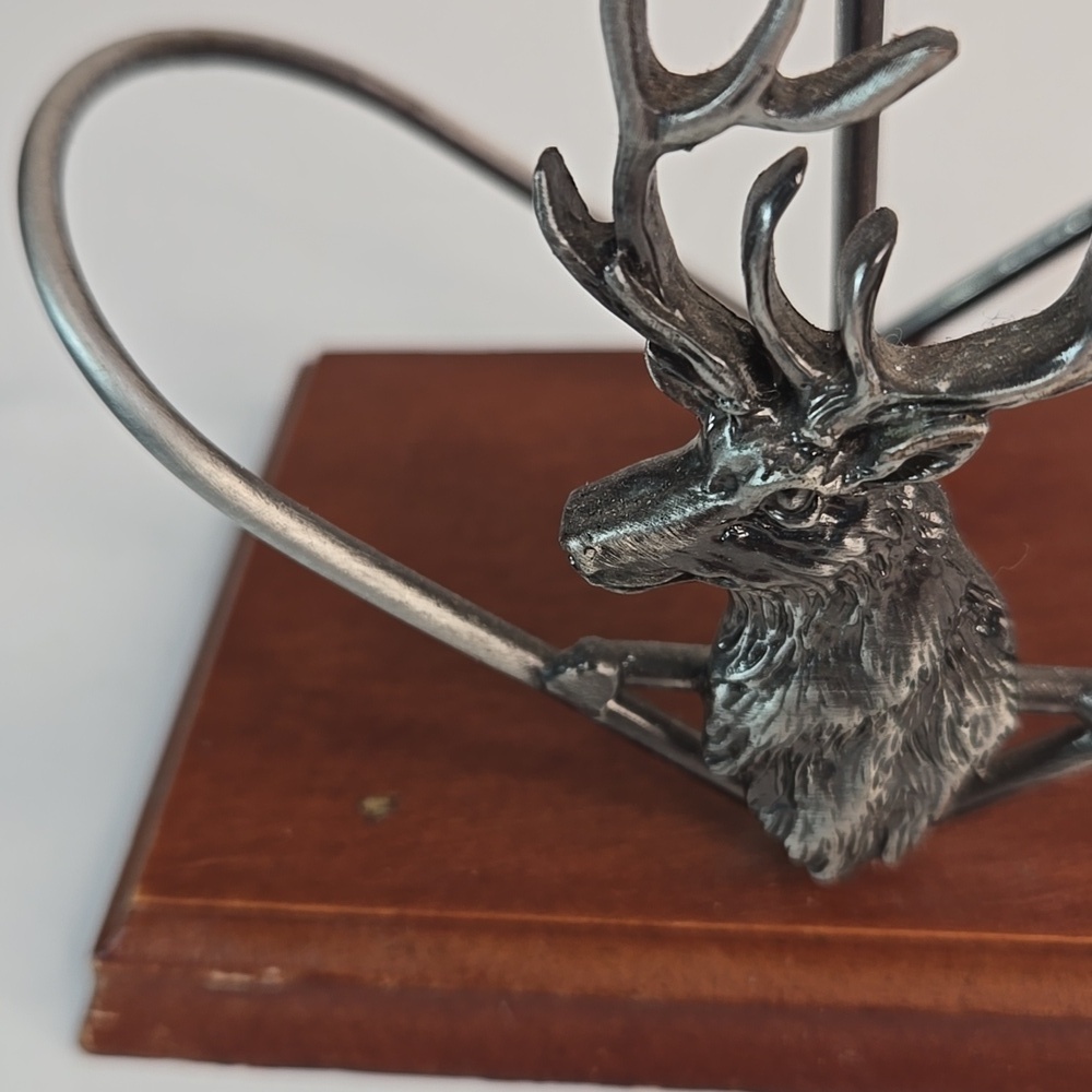 Silver Elk/Deer Salt and Pepper Shaker Set Lodge Hunting Cabin Core CabinCore - Picture 12 of 15